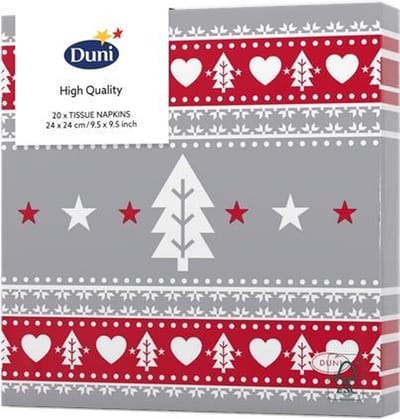 Duni - Servetten Sweden 3-laags tissue 24 x 24 cm