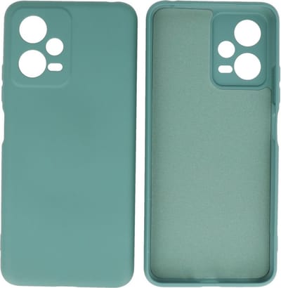 Fashion Backcover Telefoonhoesje - Color Hoesje - Geschikt voor de Xiaomi Redmi Note 12 5G - Poco X5 - Donker Groen