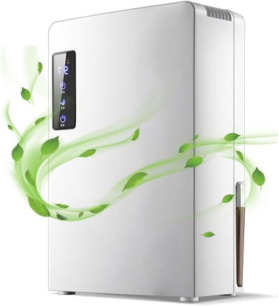 Luchtontvochtiger - Vochtvreter Apparaat - Comfortabel Binnenklimaat - Automatische Uitschakeling - 2 Liter Tank - Wit