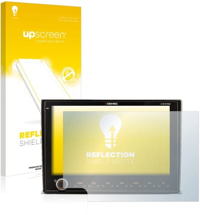 upscreen - Screenprotector voor Fiat Ducato III 2006 - 2011 Zenec Z-E3766 9" - Folie Beschermfolie anti glare matte