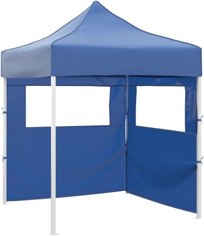 Partytent 2x2 m Inklapbaar met 2 Zijwanden - Feesttent voor Buitenevenementen