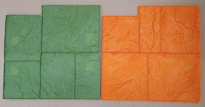 Betonvorm Imitatie Laja - Betonvorm Silleria - Opritten en Terrassen - Halfvaste Vorm - 60 x 60 x 2 cm