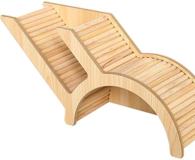 Dailygoods- Hamsterhuis Hout 32 x 10,5 x 15,3 cm - Dwerghamster - Knaagdier Huisje - Schuilplaats - Hamsterspeelgoed - Duurzaam en Veilig - Knaagdierhuis