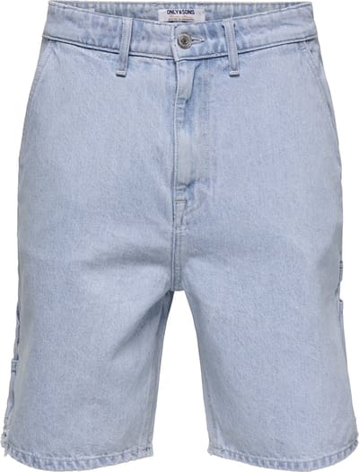 ONLY & SONS Denim shorts ONSEDGE Mid waist Straight fit Shorts