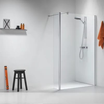 Sealskin Inloopdouche Impact 95x206cm - Zilver Profiel - 8 Mm Helder Glas