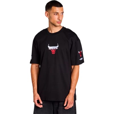 Pro Standard Bulls Wave T-shirts Heren - Zwart - Maat S - Katoen Jersey