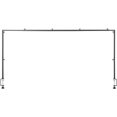 Support de Table à Tige Cadre en Arche Longueur 28-98 po Pince Réglable Décor