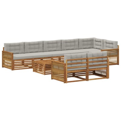 vidaXL - Buiten - bank - set - 9 - st