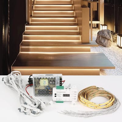 LED Trapverlichting met Bewegingsmelder - Warm Wit Licht voor 16 Treden