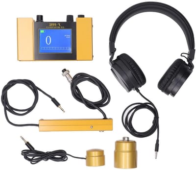Lekkagemonitor - Waterlekdetector Leidingdetector - Lekkages Opsporen - Externe Hoofdtelefoonsensor - EU-stekker - Grijs