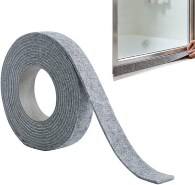 Condensatiebescherming Strips - Vocht Absorberend - Vocht Beheersen - Herbruikbaar Dik Vilt - 3.5x18x3.5 cm - Grijs
