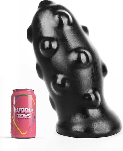 Bubble Toys - BooBoo - XXL Dildo - Zwart - Twee Maten X-Large