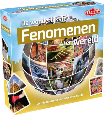 Tactic De wonderlijkste fenomenen ter Wereld – Kaartspel – Quizspel – Bijzondere Natuur en Onverklaarbare Verschijnselen – Kennis en Verwondering – Van de Wereld Serie – 2 of Meer Spelers – Vanaf 12 Jaar