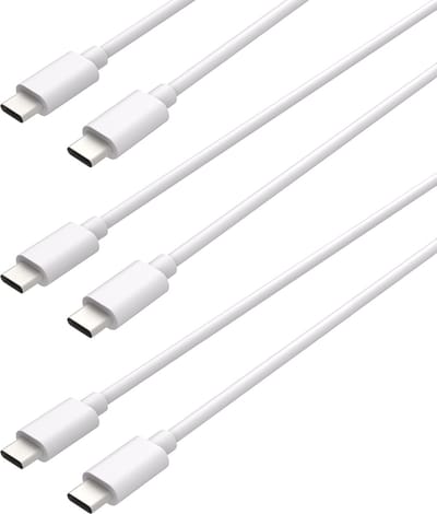 USB C naar USB C Kabel - Oplader - Oplaadkabel Geschikt voor Apple / Iphone oplader - Fast Charge - Oplaadkabel - 75cm - Wit - 3 stuks - Cazy