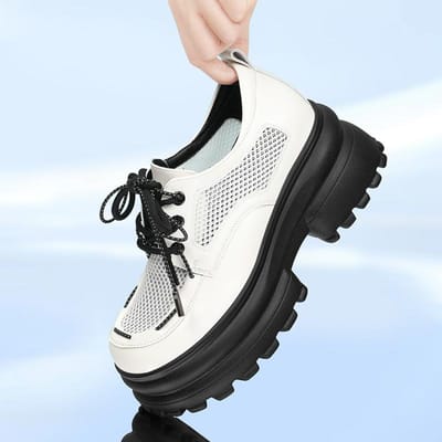 Casual Loafers met dikke zool voor dames voor lente en herfst Nieuwe Britse stijl enkele schoenen Lakleren schoenen voor dames 39