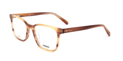 Fossil FOS 7115 Matt striped honey 52/18/145 MAN Brilmonturen