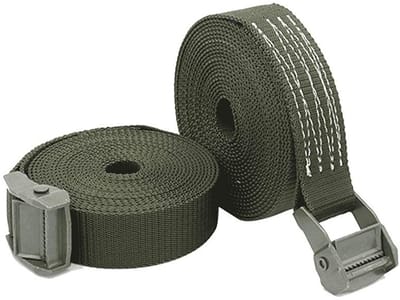 Metalen spanband - Bundelband ratel - Vracht vastzetten - Eenvoudig in gebruik - 50 mm breed - Zwart