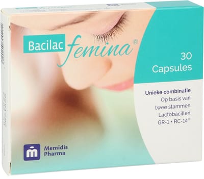 Memidis Pharma Bacilac Femina - 30 vegicaps - biotica supplementen - Voedingssupplement