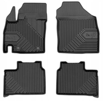 Frogum - No.77 - Automatten 3D - Geschikt voor SUZUKI Ignis III vanaf 2016 - 4-delig - TPE Rubber - Zwart