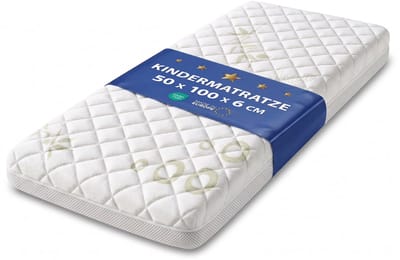 co-sleeper matras 50x100 cm voor wieg babybed reiswieg Mosesmand draagmand ledikant kinderwagen baby rechthoek pasgeboren zuigeling comfortabel – ademend & wasbaar 100 x 50 Oeko-Tex