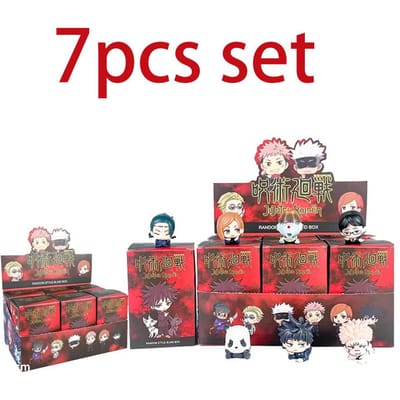 Figurine Anime Jujutsu Kaisen Version Q Satoru Gojo Itadori Yuji Fushiguro Megumi Kugisaki Modèle Voiture Décoration Ornement Cadeau Jouet