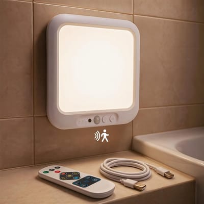 Draadloze Led-plafondlamp met Bewegingsmelder en Batterij