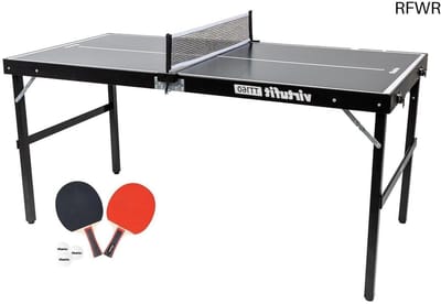 RFWR® Mini Tafeltennistafel met Batjes en Ballen voor Thuisgebruik
