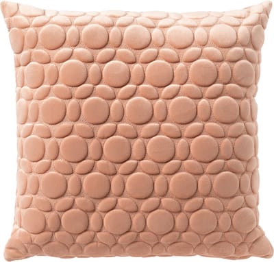 Dutch Decor KAISA - Kussenhoes 45x45 cm - 3D - print - effen kleur - Pink Sand - roze - met rits - zonder binnenkussen