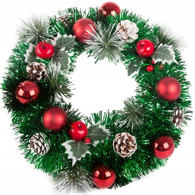 Hangzhou A Link Star Technologie - Kerstkrans - 35cm - Decoratieve Deurhanger - Natuurlijke Elementen