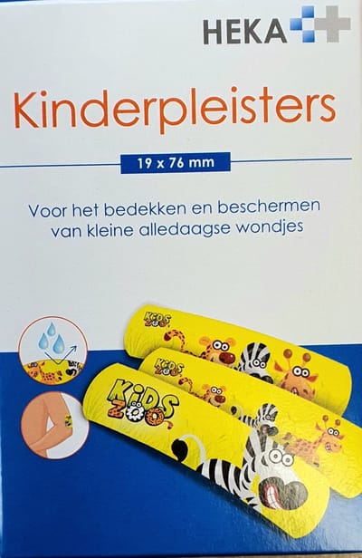 Kinderpleister 19x76mm - 20 stuks Ehbo wondpleister voor kinderen