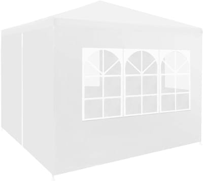 Feesttent - Partytent Tuintent - Buitenfeesten Organiseren - UV- en waterbestendig - 3x3x255 m - Wit
