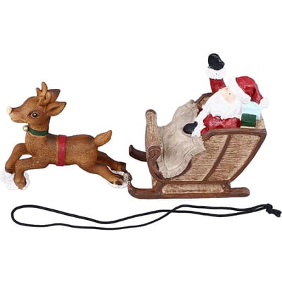 Kerst Aquarium Decoratie Hars Kerstman Rendier Slee Ornament Decoratief Aquarium
