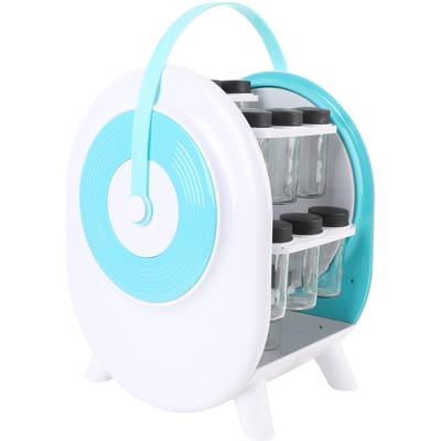 Draaibaar Kruidenrek Multifunctioneel Ruimtebesparend Stabiele Structuur 360 graden Kruidenrek Organizer L(for 6.5-9kg) white