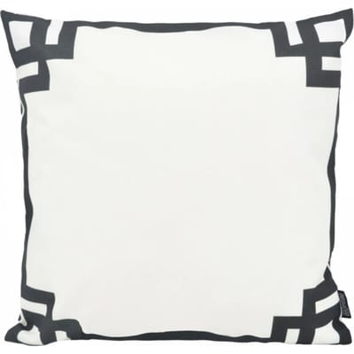 Gek op kussens! Sierkussen white & black greek key outdoor | 45 x 45 cm | katoen/polyester