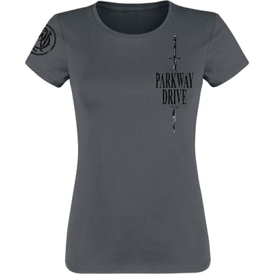 Parkway Drive T-shirt - You Can't Break Me - S tot XXL - voor Vrouwen - grijs