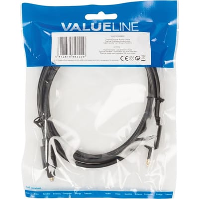 Valueline Audiokabel TosLink Male - Optisch 3.5 mm