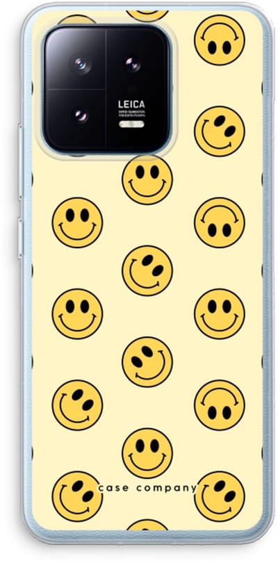 Case Company® - Hoesje geschikt voor Xiaomi 13 Pro hoesje - Smiley N°2 - Soft Cover Telefoonhoesje - Bescherming aan alle Kanten en Schermrand