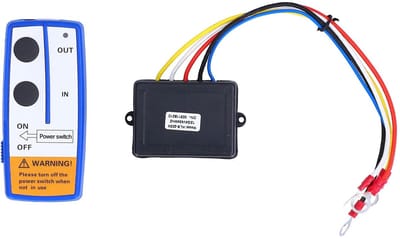 Golden crown - Draadloze Lier Afstandsbediening - 12V Elektrische Lier Kit - Universeel - Waterdicht - Handig voor Truck SUV - Compleet met Zekering...