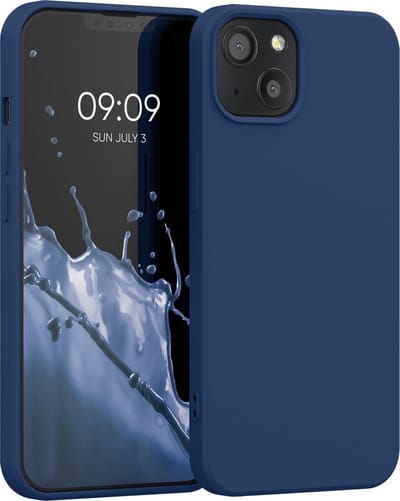 kwmobile telefoonhoesje geschikt voor Apple iPhone 13 - Hoesje voor smartphone - Back cover in marineblauw
