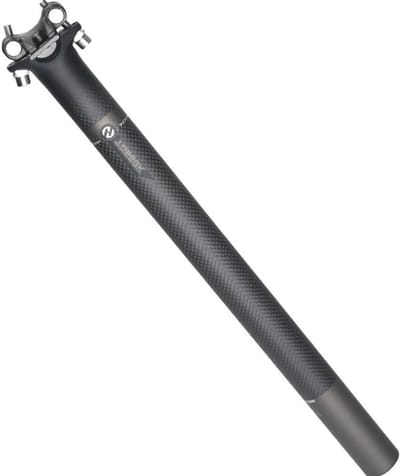 Fiets Zadelpen - Zadelbuis MTB - Comfortabel Fietsen - Superlicht Koolstofvezel - 31.6 x 400mm - Mat Zwart