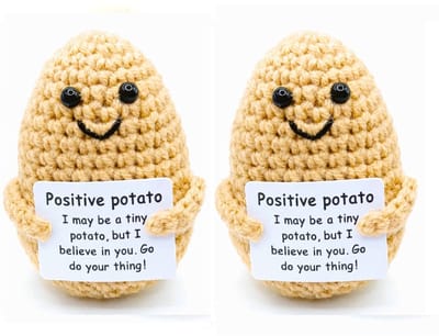 Hypify - Positive Potato - beige duo - knuffeltje - Positiviteit
