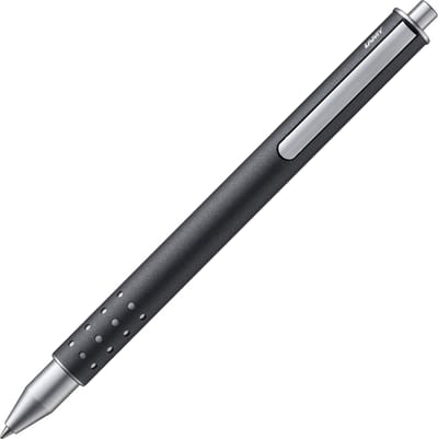 LAMY swift rollerball 334 Antrazit - gemaakt van roestvrij staal in matte lakafwerking - zonder dop met intrekbare clip - Incl. vulling LAMY M 66 B blauw