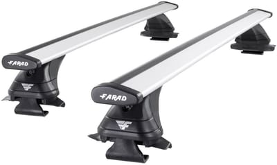 Dakdragers geschikt voor Mercedes GLS vanaf 2020 open dakrailing - Aluminium - Hoog laadvermogen 100kg - Wingbar Zilver - Merk Farad