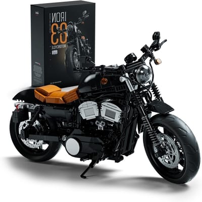 Motorcycle Bouwset met 827 Stukken voor Decoratie en Verzameling, Perfect Cadeau voor Volwassenen en Motorliefhebbers