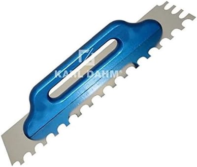 Tandgladmakende troffel - Middenbed vertanding - Tegelen aanbrengen - Precisie vertanding - 20/20 mm