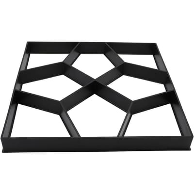 Moule à Allée 15,7 Pouces ABS Réutilisable Pavé Béton Chemin Pas Japonais pour Pelouse Jardin Patio Cour