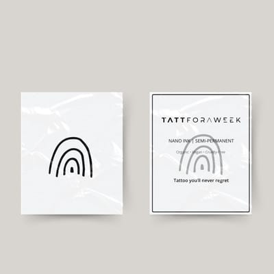 Tijdelijke tattoo regenboog | Neptattoo volwassenen | Tijdelijke tattoo voor volwassenen | Temporary tattoo | Plaktattoos voor volwassenen | Neptattoos | Probeer zorgeloos een tattoo | tattforaweek