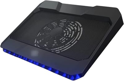 Laptop Koeler - Notebook Ventilator - Oververhitting Voorkomen - Stille Werking - Tot 17 inch - Zwart