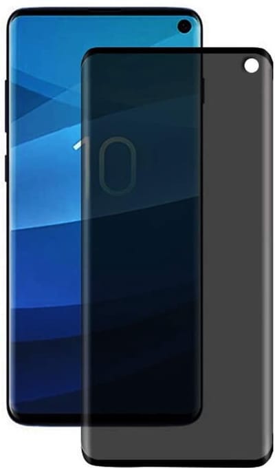 ShieldCase Tempered Glass Privacy Screenprotector geschikt voor Samsung Galaxy S10 - glazen screen protector - bescherming tegen krassen & stoten