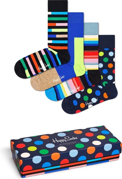 Happy Socks sokken - New Classic Socks Gift Set (4-pack) - Unisex - Maat: 36 - 40